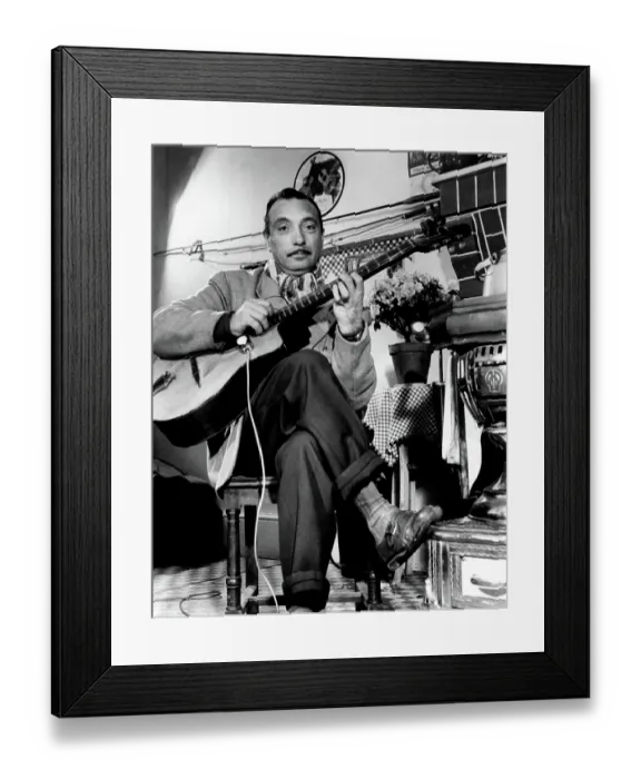 Framed Print : Photo of Django Reinhardt Framed Print : Photo of Django Reinhardt