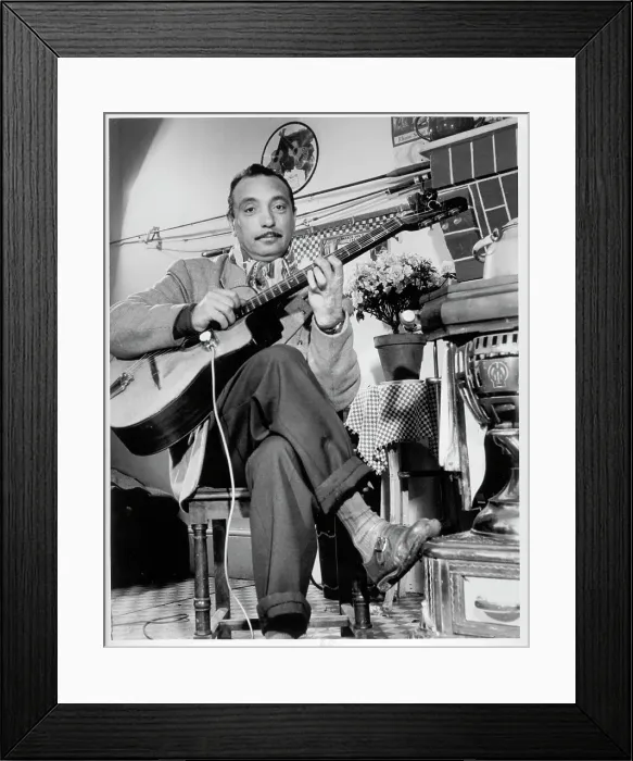 Framed Print : Photo of Django Reinhardt Framed Print : Photo of Django Reinhardt