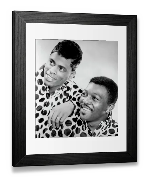 Framed Print : Photo of James & Bobby Purify