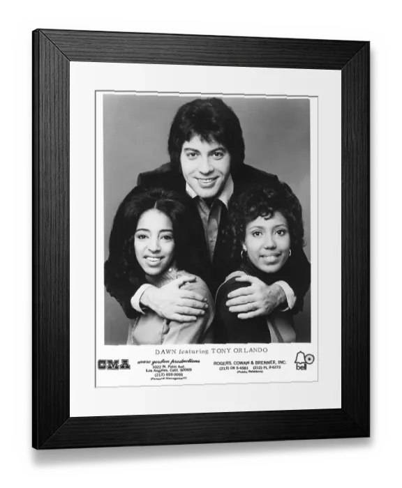 Framed Print : Photo of Tony Orlando & Dawn Framed Print : Photo of Tony Orlando & Dawn
