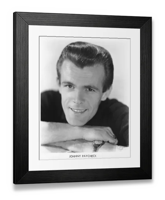 Framed Print : Photo of Johnny Paycheck