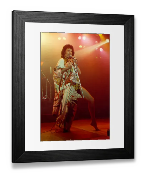 Framed Print : Freddie Mercury Performing in LA Framed Print : Freddie Mercury Performing in LA