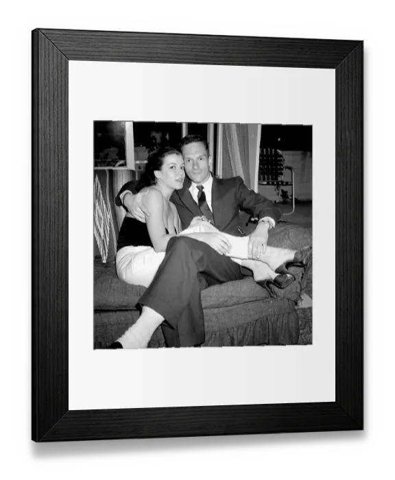Framed Print : Photo of Hugh Hefner Framed Print : Photo of Hugh Hefner