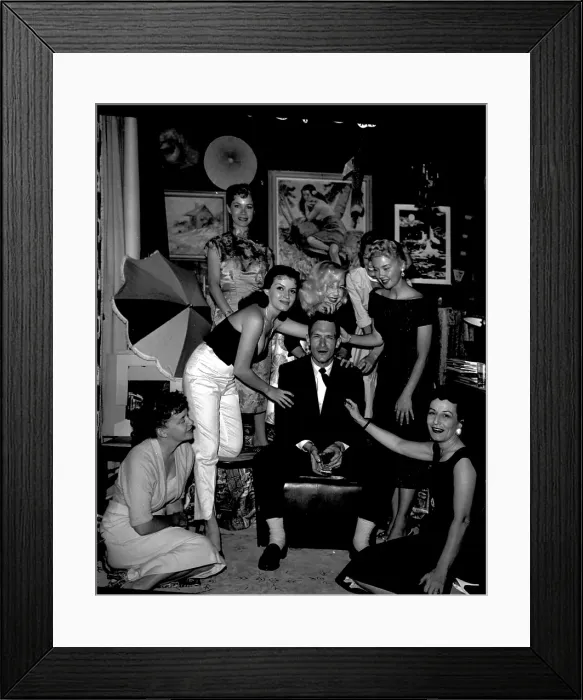 Framed Print : Photo of Hugh Hefner Framed Print : Photo of Hugh Hefner