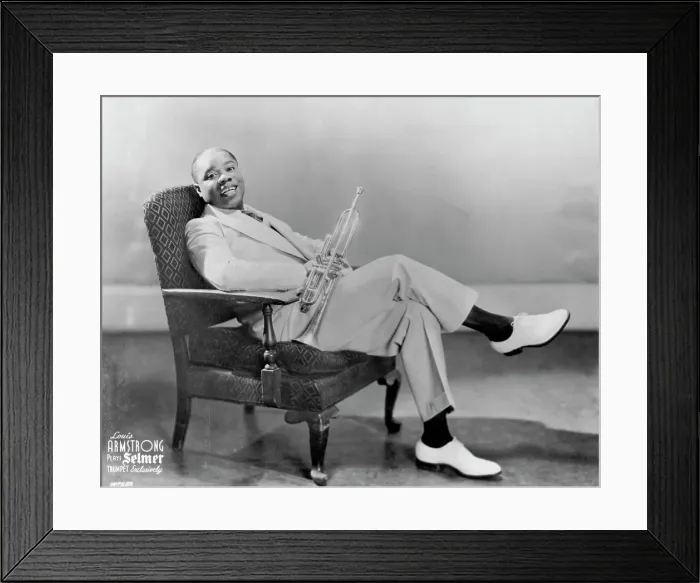Framed Print : Photo of Louis Armstrong Framed Print : Photo of Louis Armstrong