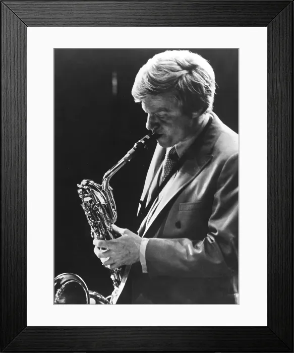 Framed Print : Photo of Gerry Mulligan Framed Print : Photo of Gerry Mulligan