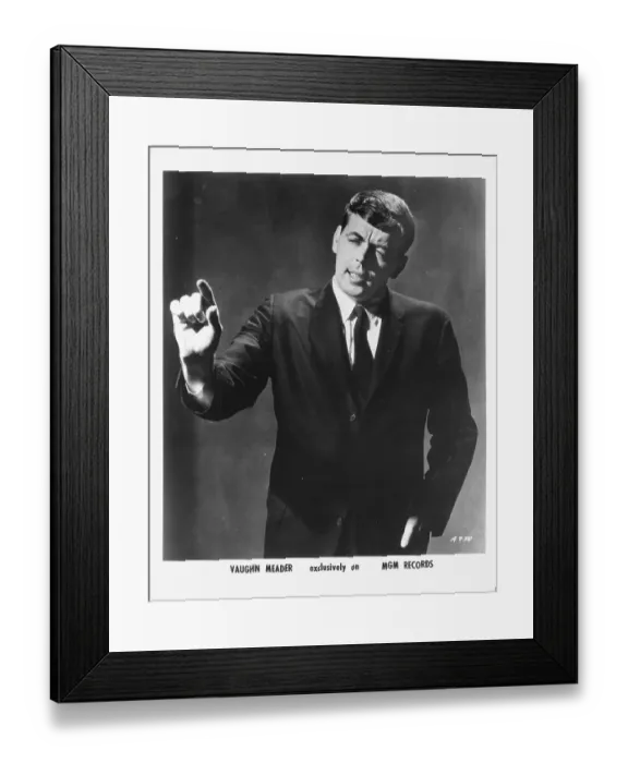 Framed Print : Photo of Vaugn Meader Framed Print : Photo of Vaugn Meader