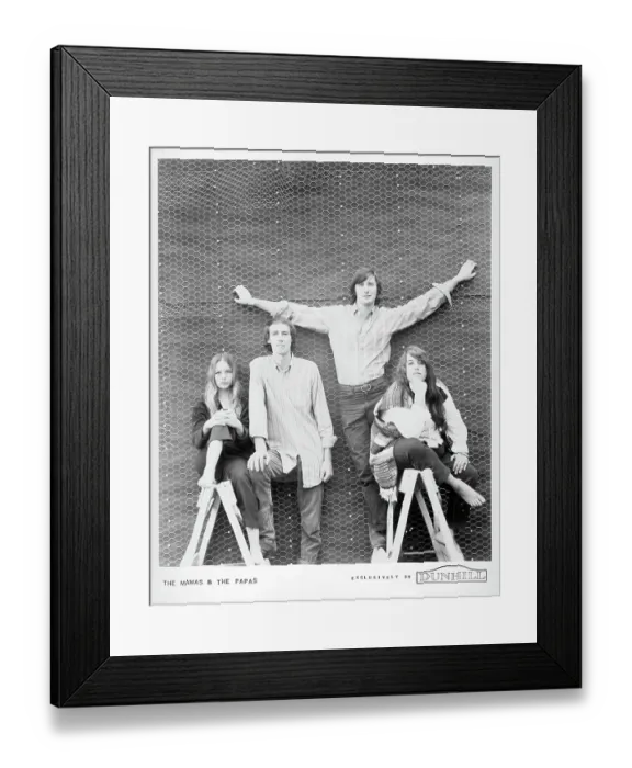 Framed Print : Photo of The Mamas And The Papas Framed Print : Photo of The Mamas And The Papas