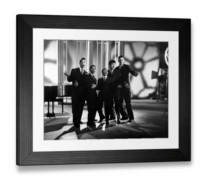 Framed Print : Photo of Frankie Lymon and Teenagers Framed Print : Photo of Frankie Lymon and Teenagers