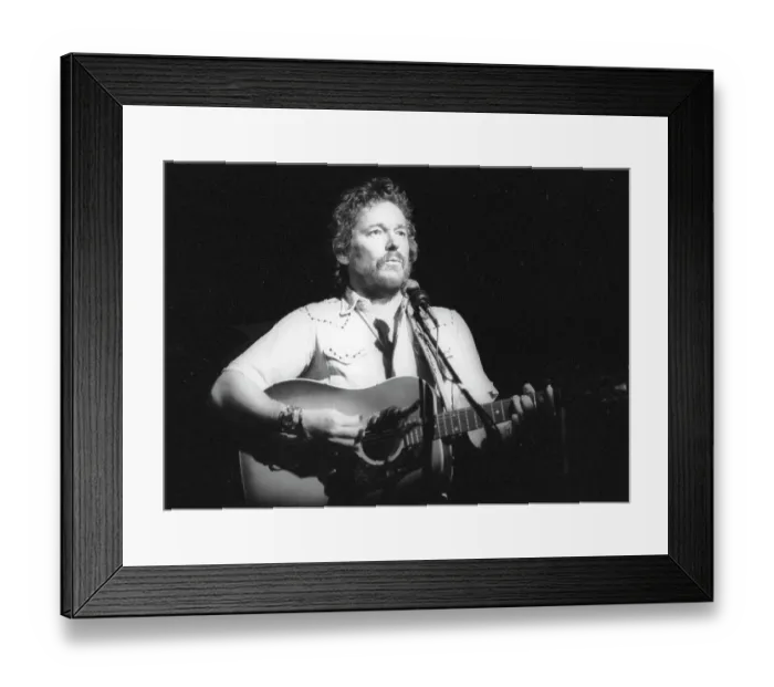Framed Print : Gordon Lightfoot Performing Framed Print : Gordon Lightfoot Performing