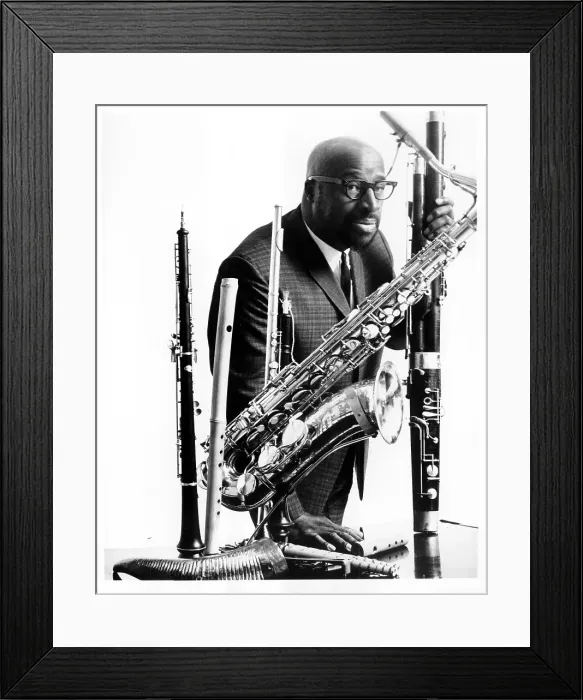 Framed Print : Photo of Yusef Lateef Framed Print : Photo of Yusef Lateef