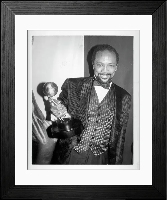 Framed Print : Photo of Quincy Jones Framed Print : Photo of Quincy Jones