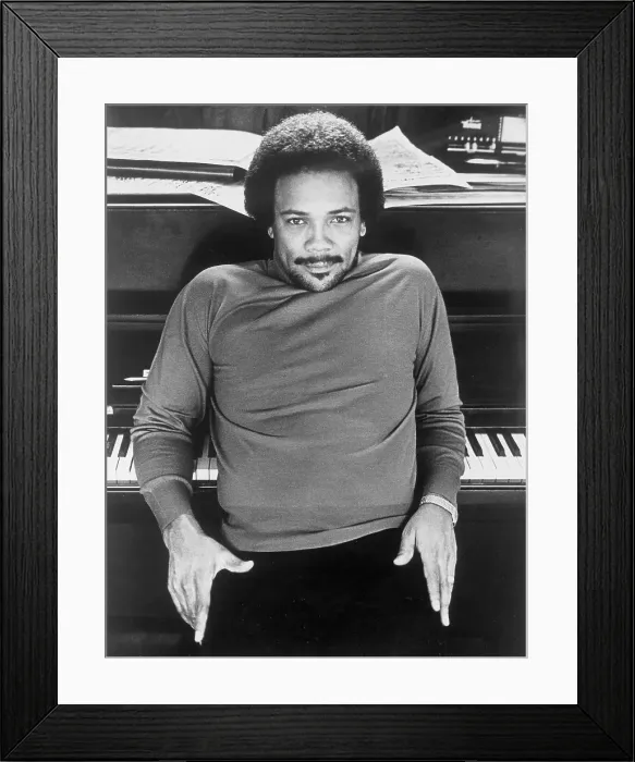 Framed Print : Photo of Quincy Jones Framed Print : Photo of Quincy Jones