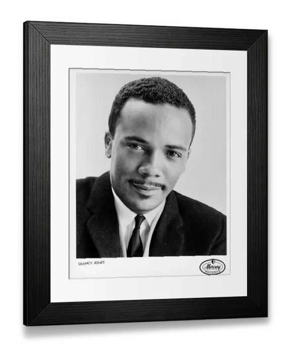 Framed Print : Photo of Quincy Jones Framed Print : Photo of Quincy Jones