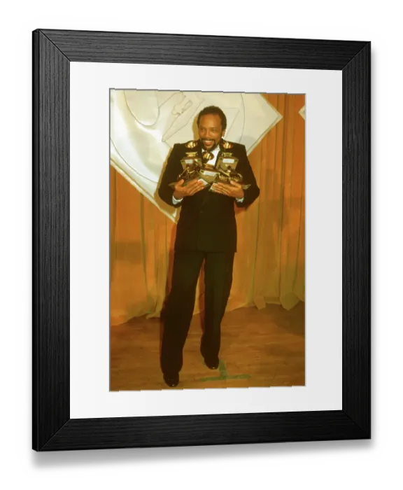 Framed Print : Photo of Quincy Jones Framed Print : Photo of Quincy Jones