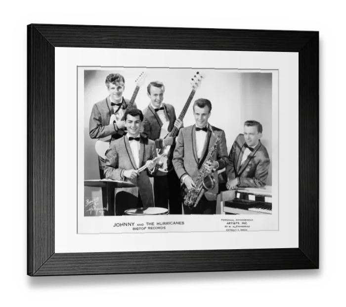 Framed Print : Photo of Johnny & Huricanes Framed Print : Photo of Johnny & Huricanes