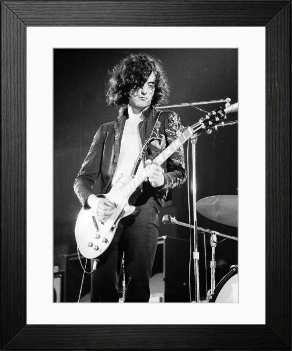 Framed Print : Photo of Jimmy Page Framed Print : Photo of Jimmy Page