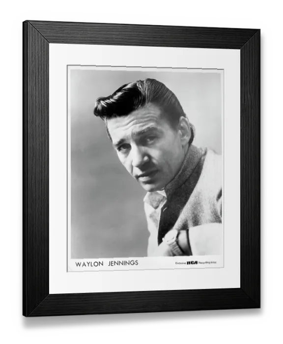 Framed Print : Photo of Waylon Jennings Framed Print : Photo of Waylon Jennings