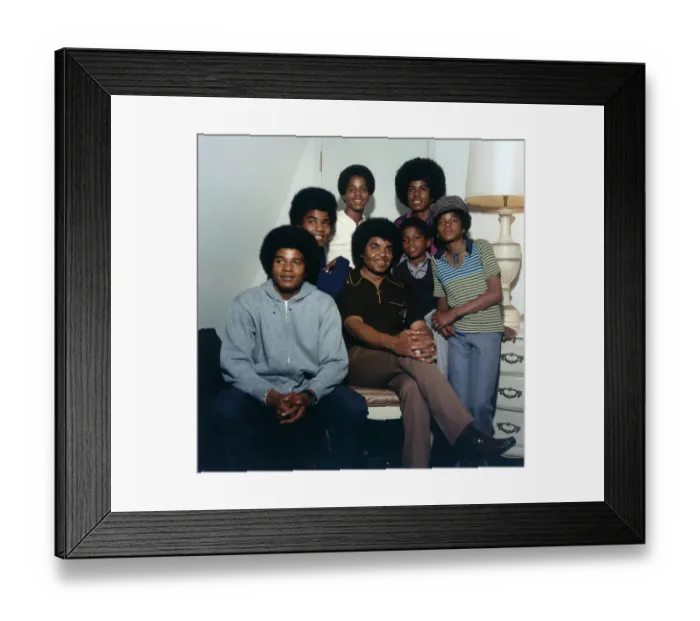 Framed Print : Jackson 5 With Randy And Dad Framed Print : Jackson 5 With Randy And Dad