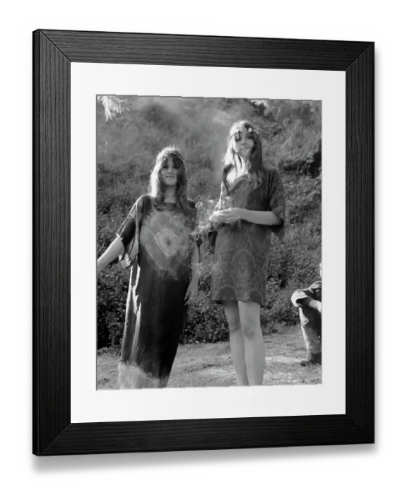 Framed Print : Photo of Hippies Framed Print : Photo of Hippies