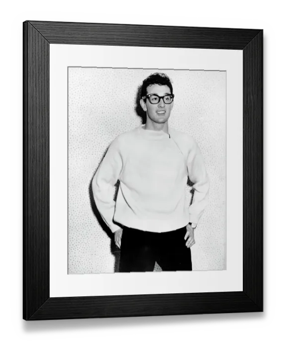Framed Print : Photo of Buddy Holly Framed Print : Photo of Buddy Holly