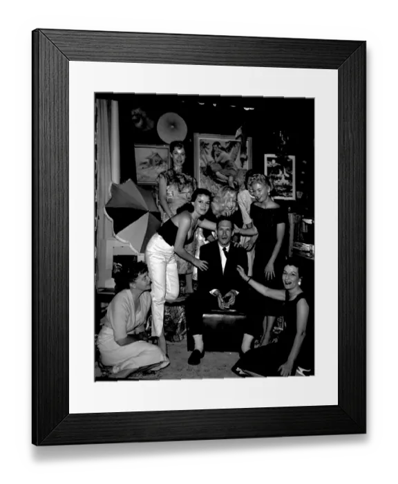 Framed Print : Photo of Hugh Hefner Framed Print : Photo of Hugh Hefner