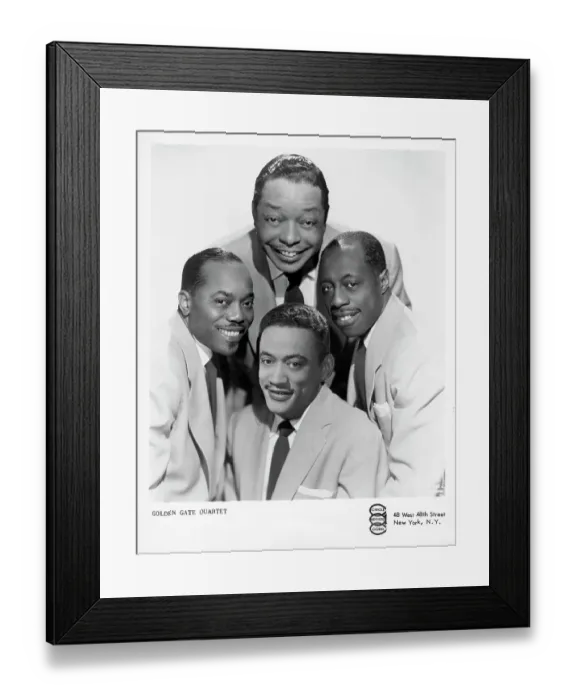 Framed Print : Photo of Golden Gate Quartet Framed Print : Photo of Golden Gate Quartet