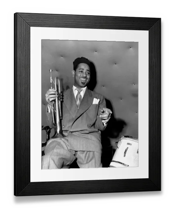 Framed Print : Photo of Dizzy Gillespie Framed Print : Photo of Dizzy Gillespie