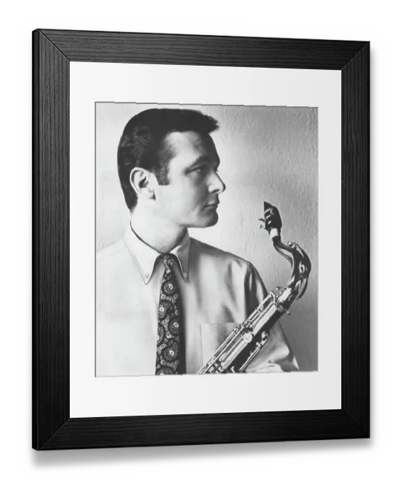 Framed Print : Photo of Stan Getz Framed Print : Photo of Stan Getz