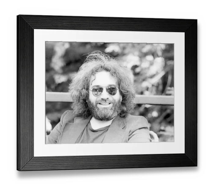 Framed Print : Photo of Jerry Garcia Framed Print : Photo of Jerry Garcia