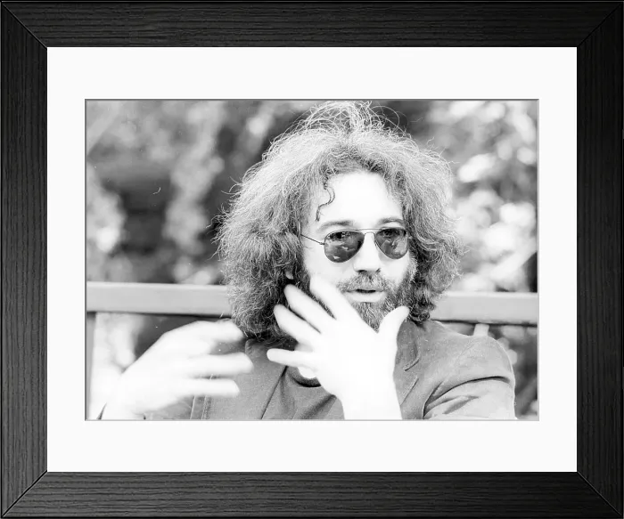 Framed Print : Photo of Jerry Garcia Framed Print : Photo of Jerry Garcia