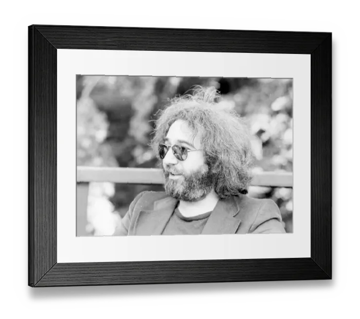 Framed Print : Photo of Jerry Garcia Framed Print : Photo of Jerry Garcia