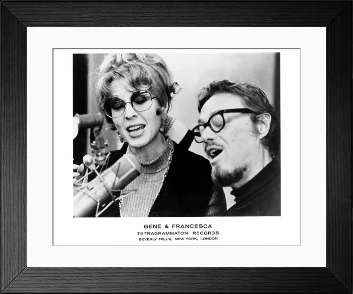 Framed Print : Photo of Gene & Francesca Framed Print : Photo of Gene & Francesca