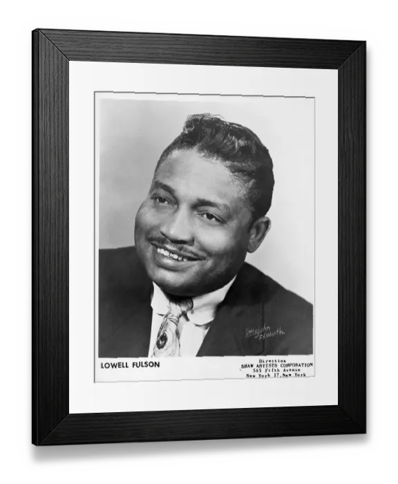 Framed Print : Photo of Lowell Fulson Framed Print : Photo of Lowell Fulson