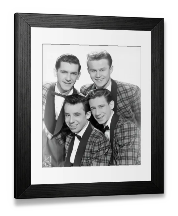 Framed Print : Photo of Four Lads