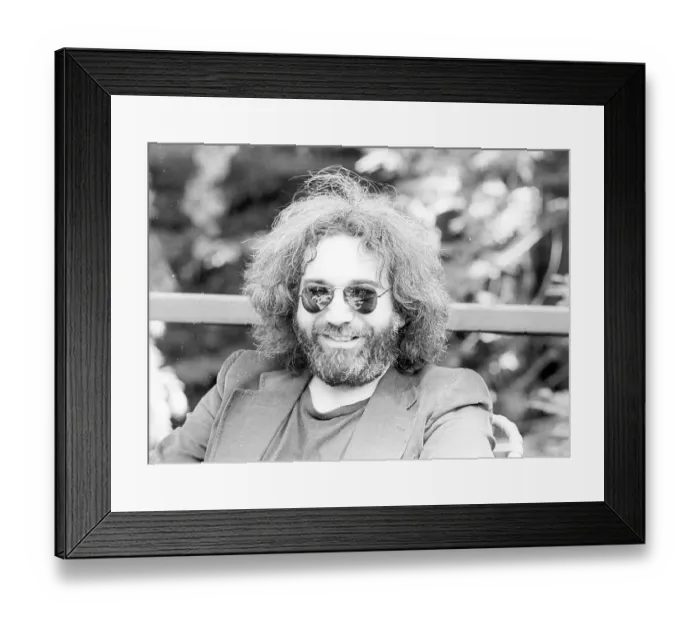 Framed Print : Photo of Jerry Garcia Framed Print : Photo of Jerry Garcia