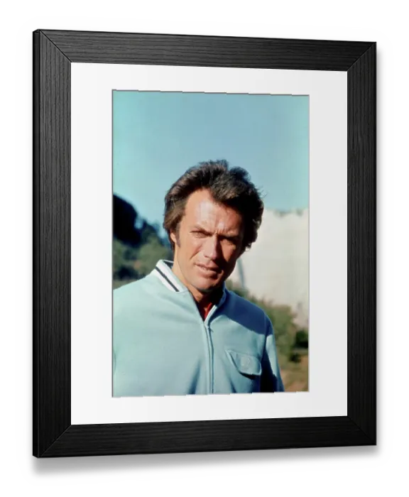 Framed Print : Portrait. CIRCA 1970: Actor Clint Eastwood poses for a portrait in circa 1970 Framed Print : Portrait. CIRCA 1970: Actor Clint Eastwood poses for a portrait in circa 1970