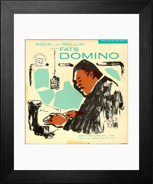 Framed Print : Photo of Fats Domino Framed Print : Photo of Fats Domino