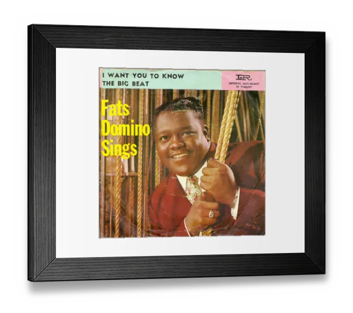 Framed Print : Photo of Fats Domino Framed Print : Photo of Fats Domino