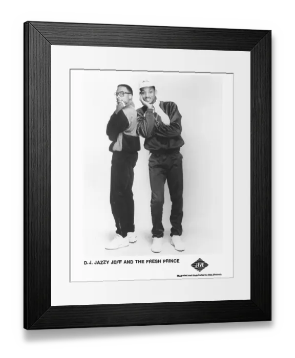Framed Print : Photo of Jazzy Jeff & the Fresh Prince