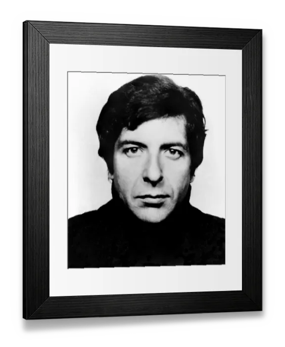 Framed Print : Photo of Leonard Cohen Framed Print : Photo of Leonard Cohen