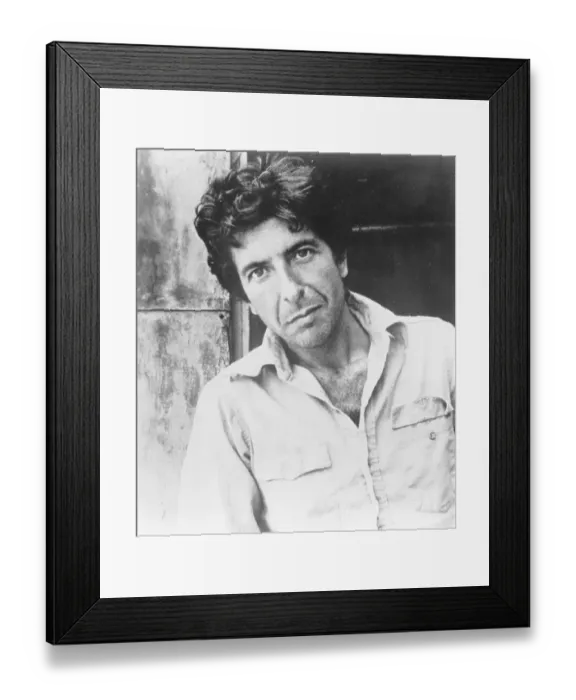 Framed Print : Photo of Leonard Cohen Framed Print : Photo of Leonard Cohen