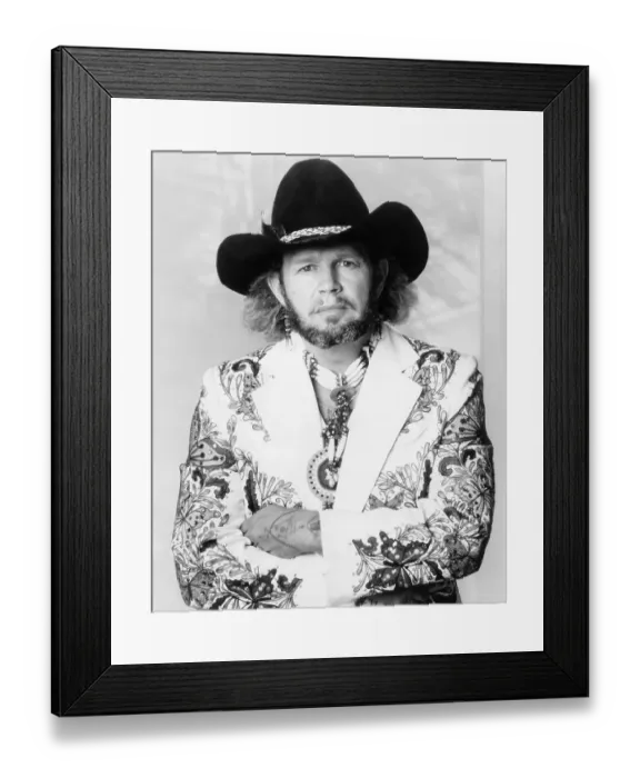 Framed Print : Photo of David Allan Coe Framed Print : Photo of David Allan Coe