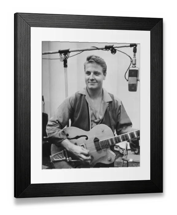 Framed Print : Photo of Eddie Cochran Framed Print : Photo of Eddie Cochran