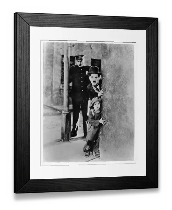 Framed Print : Photo of Charlie Chaplin Framed Print : Photo of Charlie Chaplin
