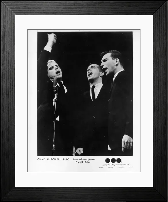 Framed Print : Photo of Chad Mitchell Trio Framed Print : Photo of Chad Mitchell Trio