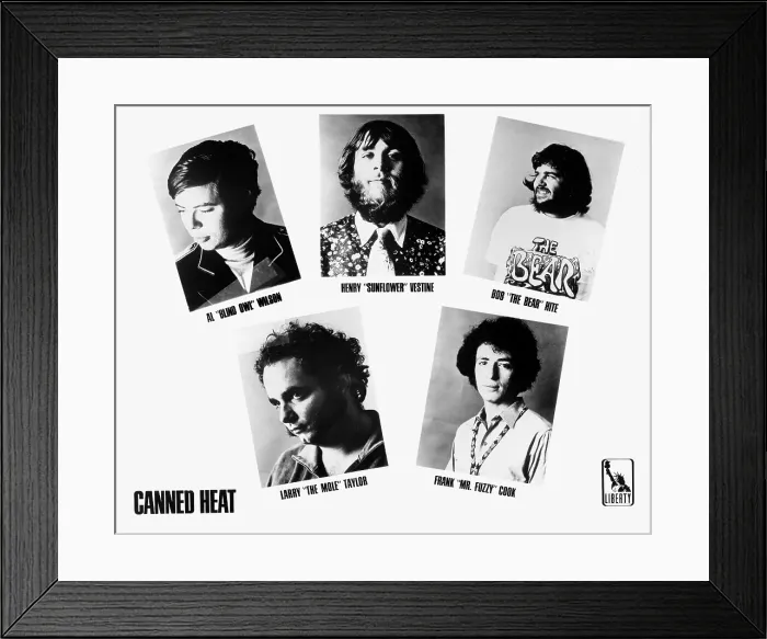 Framed Print : Photo of Canned Heat