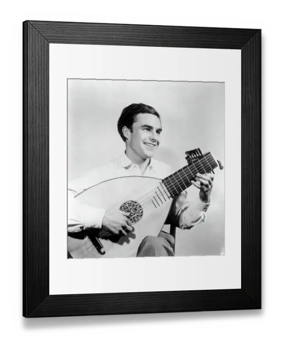Framed Print : Photo of Julian Bream Framed Print : Photo of Julian Bream