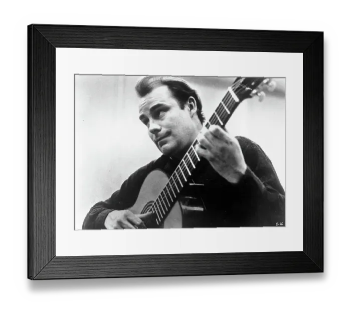 Framed Print : Photo of Julian Bream Framed Print : Photo of Julian Bream
