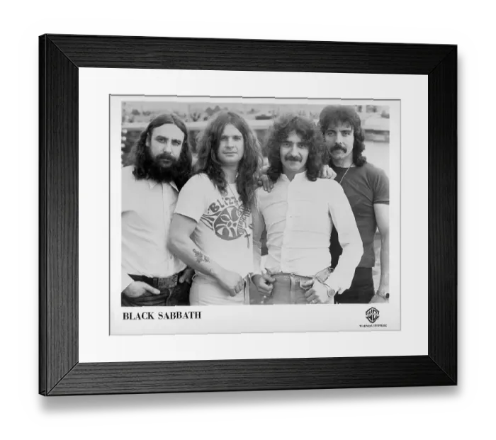 Framed Print : Photo of Black Sabbath Framed Print : Photo of Black Sabbath